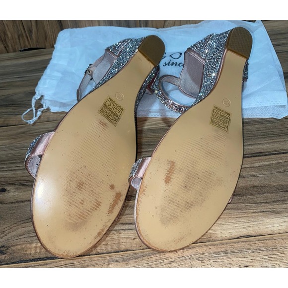 SheSole Open Toe Rhinestone Strappy Sandal, sz‎ 11 - Picture 6 of 7